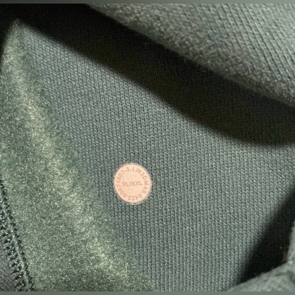 Lululemon Green Jasper OS Half Zip - Picture 4 of 5